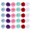 30Pièces Pompons Fluffy Colorés Pour De Sac Décoration Mode 11