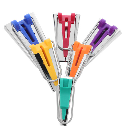 12Pcs Sewing Bias Tape Maker Kit Double Fold & Single Fold Craft Tools 1