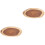 2Pcs Premium Wood Cutting Boards Stump Design Multi-Use Kitchen Boards 3