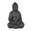 Grå Buddhastaty som ser vintage ut 70 cm 1