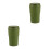 2Pièces Cendriers Et Maison Vert Pbt+abs Anti-Odeur Compact 6
