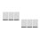 6Pièces Support Menu PVC Flip Design Élégant Pour Affichage Table 6