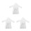 3Pièces Peignoir Miniature Style Accessoire 4