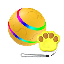 Interactive Dog ToysSmart Electric Pet Automatic Rolling Cat Dog Toys for Puppies/Small to Medium Dog with Remote-C