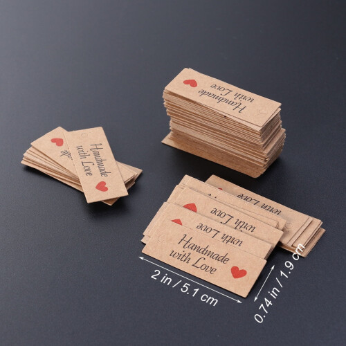 Kraft Gift Tags 5.1x1.9 cm 100 pcs 1