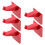 10Pcs Space-Saving Red Wall Brackets for 9Kg Fire Extinguisher Storage 3