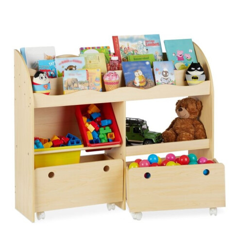 Lekrumsförvaring för leksaker och böcker