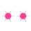 2Pièces Dotting Rond Métal Rosé Polyvalent 4