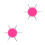 2Pièces Dotting Rond Métal Rosé Polyvalent 10