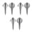 3Pièces Harpes À Bouche Métalliques Argentées, Design Mongol Et Russe 9