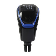 For 8 Manual Shift Knob Cover 5/6 Speed Genuine Leather Gear Shift All Black 6 Speed