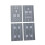4Pièces Piste Décorative Plastique Gris Pour Diorama 3