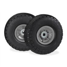 Conjunto de 2 pneus de PU para carrinho de mão 4.1/3.5-4