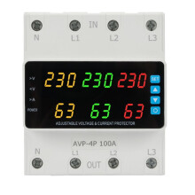 3-Phasen-Spannungsrelais 220-380 V, 100 A Umschalter, Schutz Vor Überspannung, Unterspannung, Überstrom und Phasenausfall