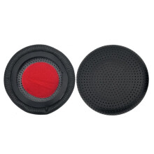 Leather Case Cushion Cover for Evolve 20 20se 30 30II 40 65+ Earpads Cover Sponge Soft Headphone Pads Black+Red