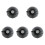 5Pcs Durable Polyester Black Net Covers for Outdoor Water Barrels 5