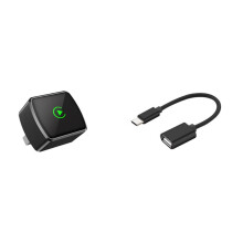 Car Wireless Carplay&Android Auto Box 2in1 Box Wired to Wireless Dongle Plug& Android AUTO CarPlay Adapter Box