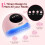 Lâmpada UV LED para unhas com 4 temporizadores e sensor automático. 2