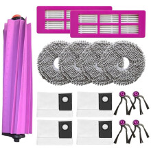 15 Pièces pour Aspirateur Robot pour J15 Evo Ultra à Vidage Automatique: Brosse Principale, Lingettes de Nettoyage, Filtres et Sacs à Poussière