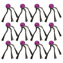 Brosses Latérales pour Aspirateur Robot Autovideur pour Midea V16 / pour J15 Evo Ultra - Pièces Détachées - Brosses de Bord en Nylon - 12