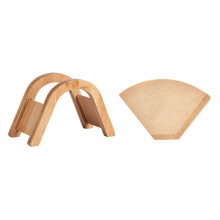 Hand Brewed Coffee Filter Paper Storage Rack Set Coffee Filter Paper Storage Box Solid Wood Filter Paper Storage Rack