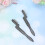 Black Foldable Eyebrow Comb Metal Seeth Sturdy Grooming Tool 5