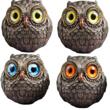 Lucky Owl Guardian - Wise Watcher Owl, Resin Funny Lucky Owl Statue the Best Gift for Animal Enthusiasts