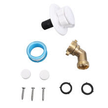10PCS Brass RV Water Fill Inlet Kit with Hose Elbow Check Valve 45