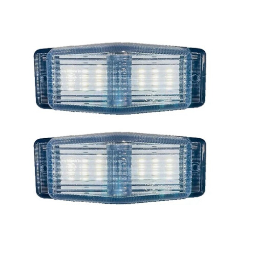 2Pcs LED  Lights Front Double Burner Indicator LampFor     Truck Lorry Front Grill Light A