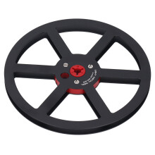7 Inch Aluminum Alloy Empty Tape Reel for 1/4 Inch Tape, Black