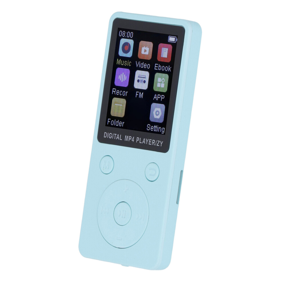 Portable Mp3 Mp4 Player 1.8" Screen 64Gb With Bt 5.0 Blue 3431384629353