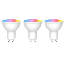 Tuya WiFi GU10 LED Light Bulb Dimmable 6W 220V Life App Control Spotlight Bulb Work with Alexa 3PCS