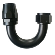 Car Modification Parts Universal AN20 180 Swivel Oil Pipe Hose Connector Detachable Oil Cooling Connector Black