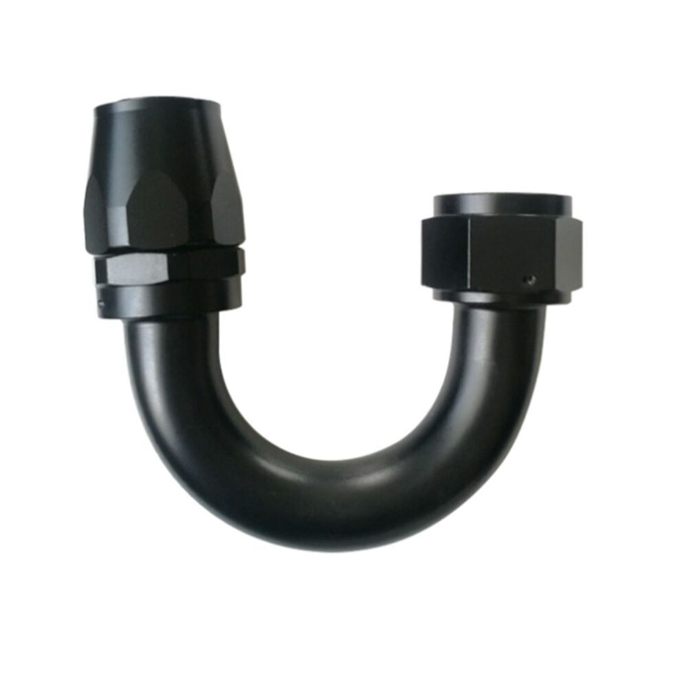Car Modification Parts Universal An20 180 Swivel Oil Pipe Hose Connector Detachable Oil Cooling Connector Black 6031526614475