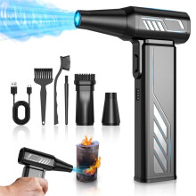 Compressed Air Duster,Turbo-Fan-Pc Duster Electric Brushless 300000RPM-Air Duster Blower Portable Jet Turbo Fan