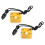 10Pièces Réfléchissant Orange Durable Avec Lanière Pour Secours 2