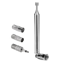 FM Radio Antenne Vervanging Telescopische Schroef F Type Mannelijke Plug Connector Adapter voor AV Stereo Ontvanger Thuis Versterker