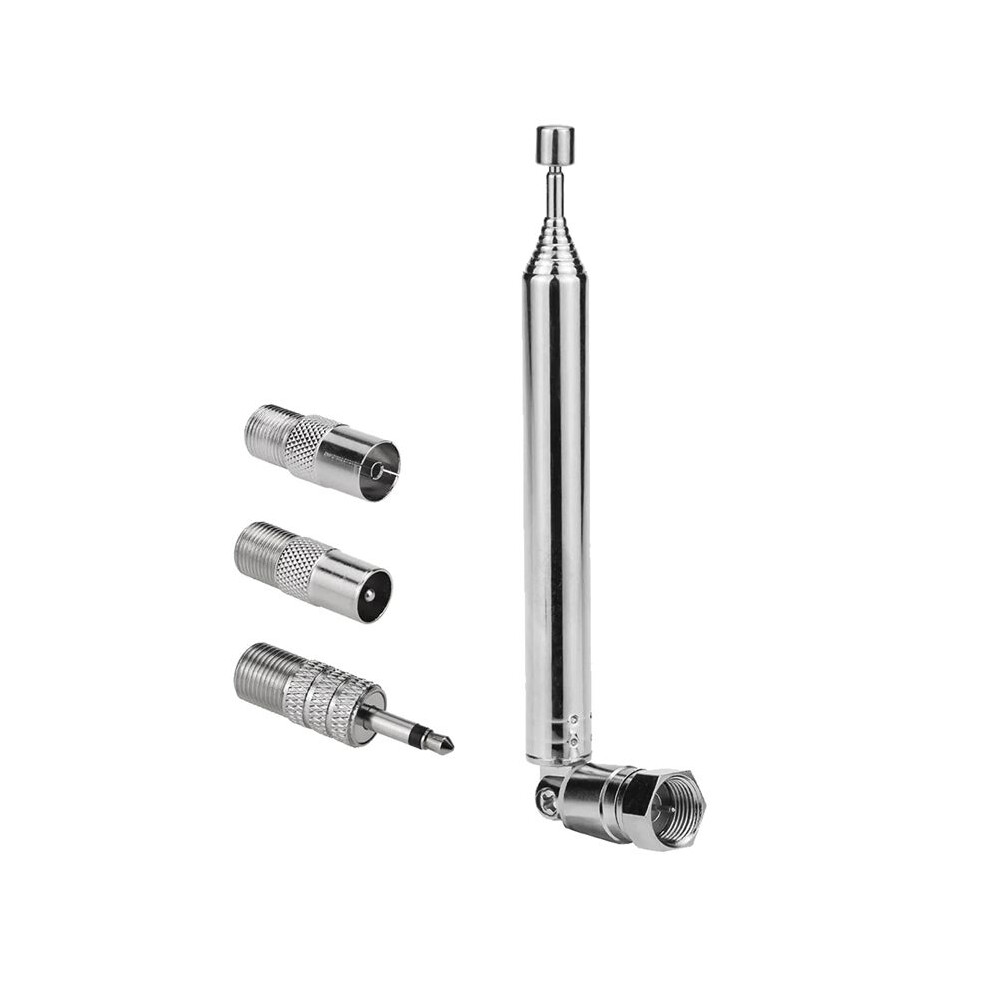 Photos - TV Antenna FM Radio Antenna Replacement Telescopic Screw F Type Male Plug Connector Adapter for AV Stereo Receiver Home Amplifier