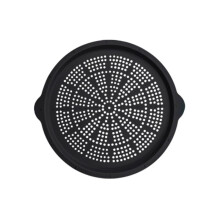 Silicone Pizza Pan Multipurpose Baking Tray Non-Stick Pizza Pan, Silicone Tray for Kitchen, BBQ, and Parties Black