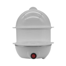 Multifunctional Electric Egg Boiler Single Double Layers Egg Cooker Steamer Poacher Kitchen Cooking Machine A (EU)