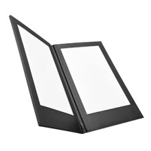 Livre de Menus Rechargeable avec Lumière LED, en Cuir PU, pour Restaurants, Bars, Boutiques, Cafés, Boîtes de Nuit, Deux Pages
