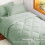 Σετ παπλωμάτων Twin XL Sage Green – 5 τεμάχια κρεβάτι-σε-τσάντα, κλινοσκεπάσματα παντός 3