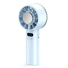 Ice Compress High-Speed Cooling Fan Handheld Fans USB Rechargeable Portable Fan LED Digital Display Travel Outdoor A