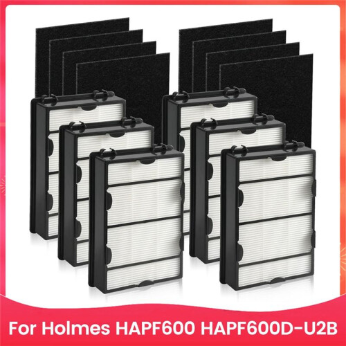 Äkta HAPF600 HEPA-Filter och Förfilterbyte för Holmes HAPF600 HAPF8650 HAP615 HAP625 Luftrenarfilter