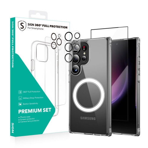 Ensemble de protection complet 360 pour Samsung Galaxy S24 Ultra