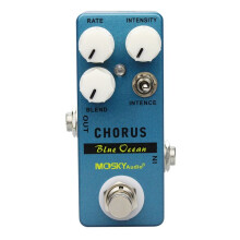 MOSKYaudio Pedal de Guitarra Ocean Chorus Guitar Effect Pedal True Bypass Metal Shell Chorus Bass Effect Footswitch