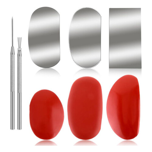 8 Pcs Pottery Tools Ceramic Tools Clay Tools Rubber Clay Pottery Ribs Sculpture Pottery Wire Texture Detail Tools