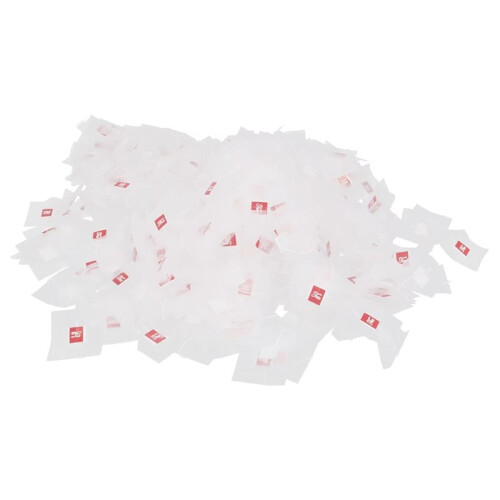The New 500Pcs 5.8 X 7cm Pyramid Tea Bag Filter Nylon Tea Bag Single String Label Transparent Empty Tea Bag
