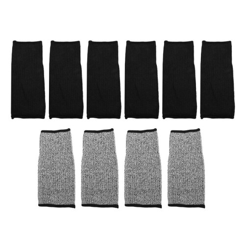 5 Pairs Cut Burn Resistant Sleeves Arm Protector Sleeve Forearm Arm Protector Thin Leather Scratch Arm Guard