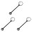 3Pcs Rotatable Adjustable Bike Rear Mirror Black for Handlebar Use 2